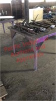 Metal shop table w/o Contents