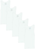 size 4T Hanes Boys Tank T Shirt, White, 4T US