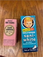Lot of 2 vintage advertising shoe cleaners