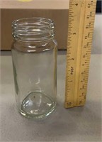 Two Boxes of Glass Cylinder Jars with Plastic Lids