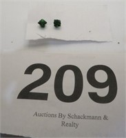 925 EMERALD EARRINGS