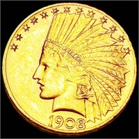 1908-D $10 Gold Eagle UNCIRCULATED