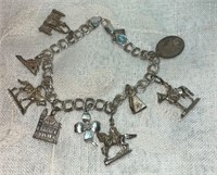 .925 Sterling Silver CSA Richmond Charm Bracelet
