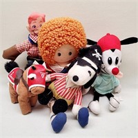 5 Vintage Plush Toys - Annie, Howdy Doody +