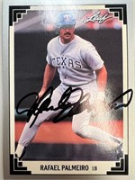 Texas Rafael Palmeiro Signed Card with COA