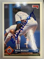 Mets Eddie Murray Signed Card with COA