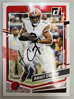 Bears Amari Cooper Signed Card with COA