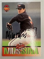 Orioles Mike Mussina Signed Card with COA