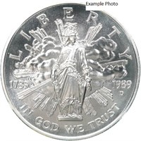 1989-D Bicentennial of Congress silver dollar