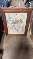 Mule deer home interior print