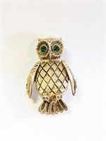 Vintage Owl Brooch  2"