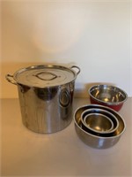 SS Stockpot & SS Bowls