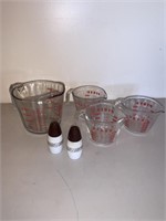 Vintage Westinghouse Shakers, Pyrex