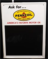 Vintage 1971 Pennzoil menu board