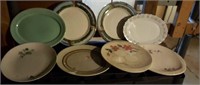 China serving platters, 8 in this lot
