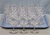 (22) Matching Stemware Glasses