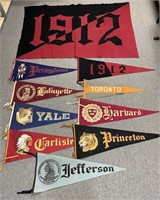 Antique University Pennants & Flag