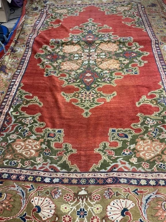 Antique Hand Knotted Mahal Rug 10x14 ft   #4715