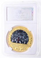 Michael Jordan 24kt Gold Overlay Medallion