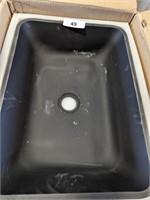 Black Vessel Vanity Sink w/ Faucet