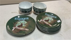 John Deere Plastic Plates and Bowls
