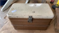 Vintage cooler- 19 inches wide x 12 inches h.