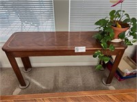 Sofa Table with PLANT * See Pics*