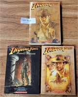 THREE INDIANA JONES PAPER BACK BOOKS