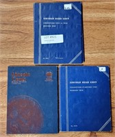 3  LINCOLN HEAD CENT BOOKS