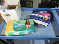 2 packages of adult diapers