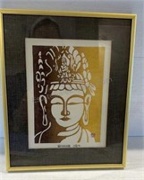 FRAMED BUDDAH ART PRINT 8-1/2” x 10-1/2”