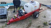 Unused 55 gal Honda Power Tow-Behind Yard Sprayer