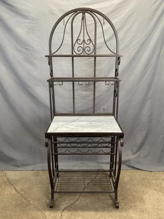 Bakers Rack with Marble Top