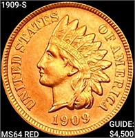 1909-S Indian Head Cent HIGH GRADE +