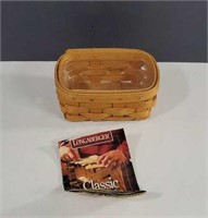 1997 Longaberger Miniature Woven Basket without