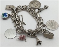 Sterling Silver Charm Bracelet