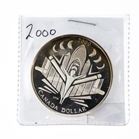 Canada 2000 Sterling Silver Proof Dollar