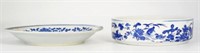Lot: 2 Chinese Blue & White Porcelain Items.
