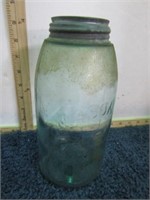 1/2gal-- GREEN MASON JAR