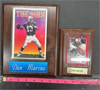 Dan Marino Miami Dolphins cards in Plaques