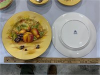 Aynsley Orchard Gold 10.5" plates lot of 2