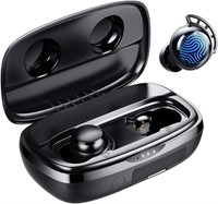 NEW $58 Wireless Earbuds BT DeepBass Charges Phone