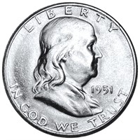 1951-S Franklin Half Dollar UNCIRCULATED