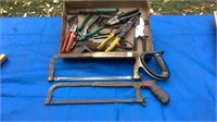 Tin snips, pruners, hack saws