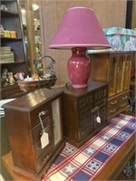 (3) Jewelry Boxes with Table Light