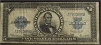 1923 5 $ SILVER CERTIFICATE F