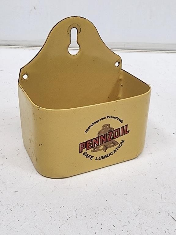 Porcelain Pennzoil Match Holder