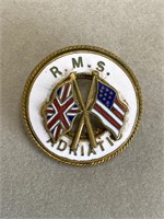 R.M.S. Adriatic enamel pin.