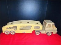Vintage Structo Semi Truck Car Hauler Toy