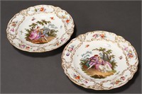 Pair of Meissen Porcelain Cabinet Plates,